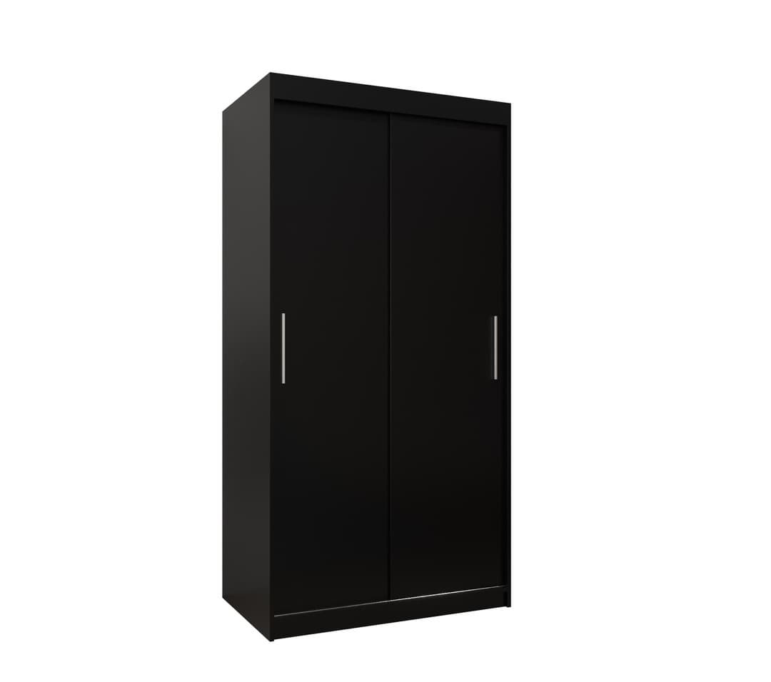 Tokyo Sliding Door Wardrobe 100cm - Black — view 1