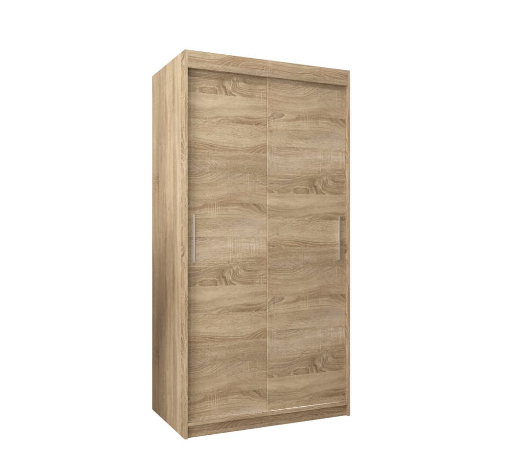 Tokyo Sliding Door Wardrobe 100cm - Oak Sonoma — view 1