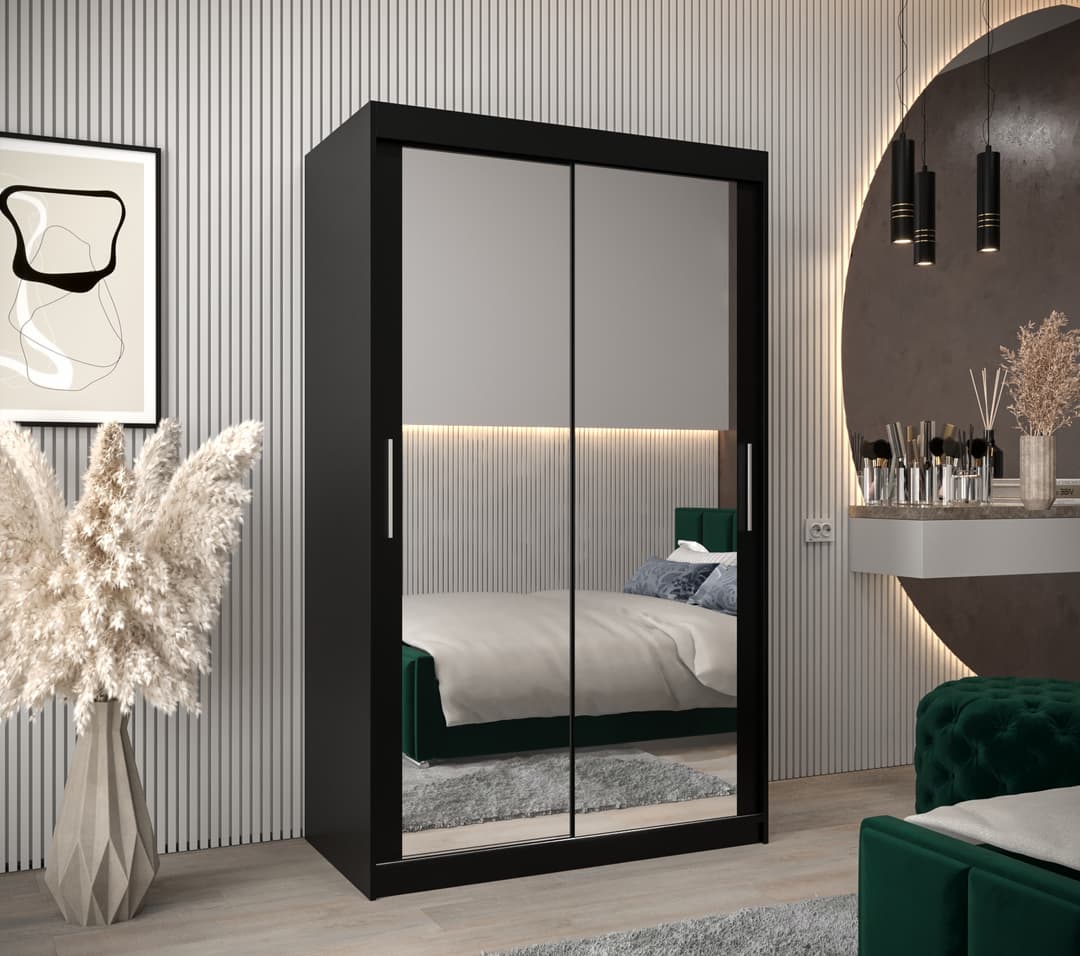 Tokyo III Sliding Door Wardrobe 120cm - Oak Sonoma – image 11