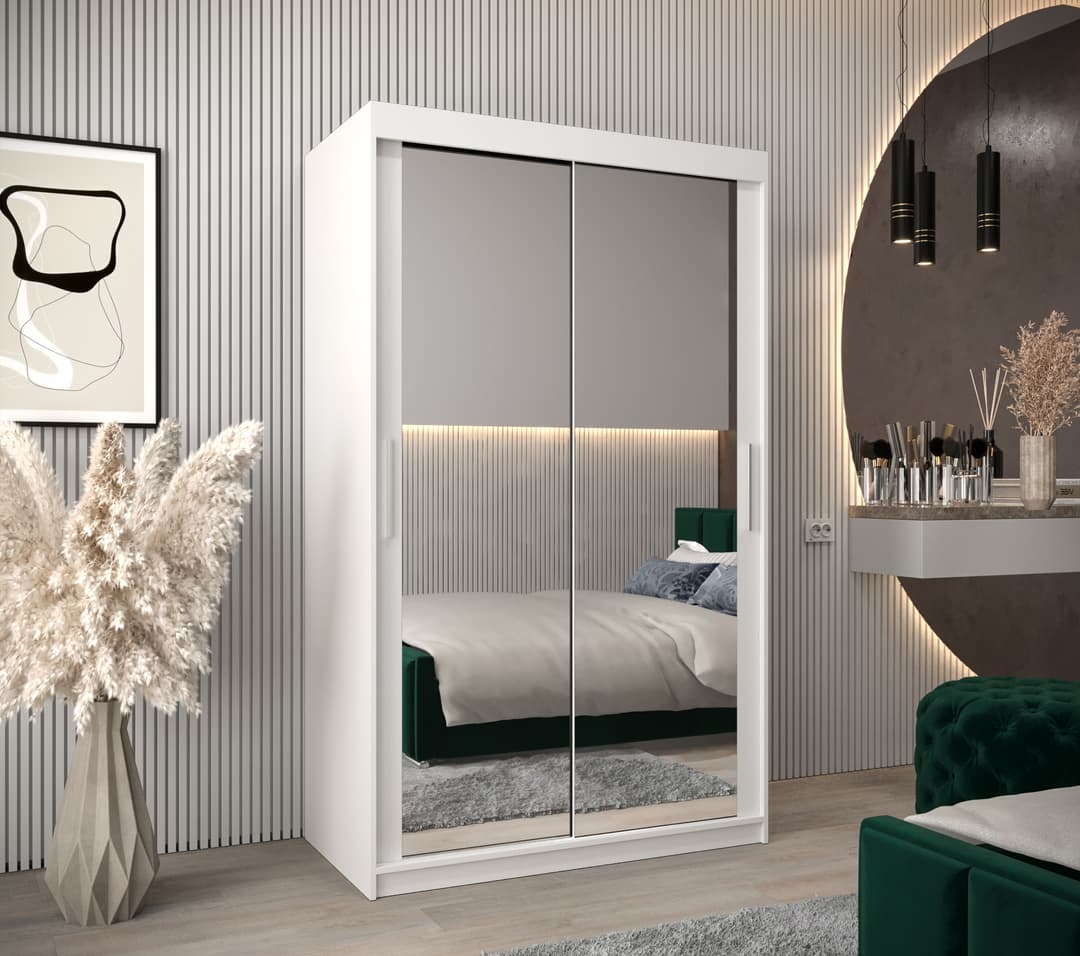 Tokyo III Sliding Door Wardrobe 120cm - Oak Sonoma – image 3