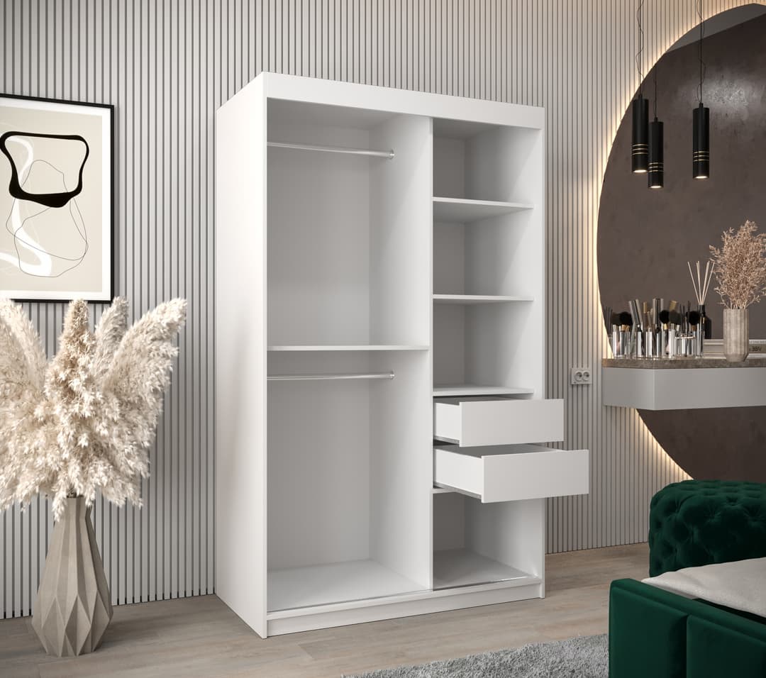 Tokyo III Sliding Door Wardrobe 120cm - Oak Sonoma – image 5