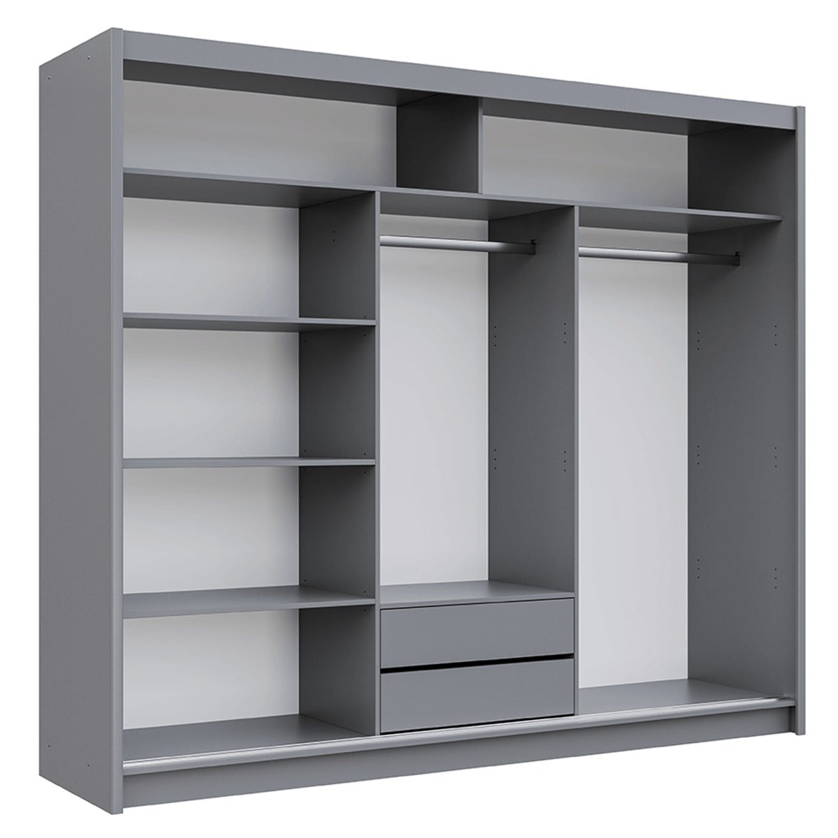 Trafford 250cm wardrobe in Graphite – view 10