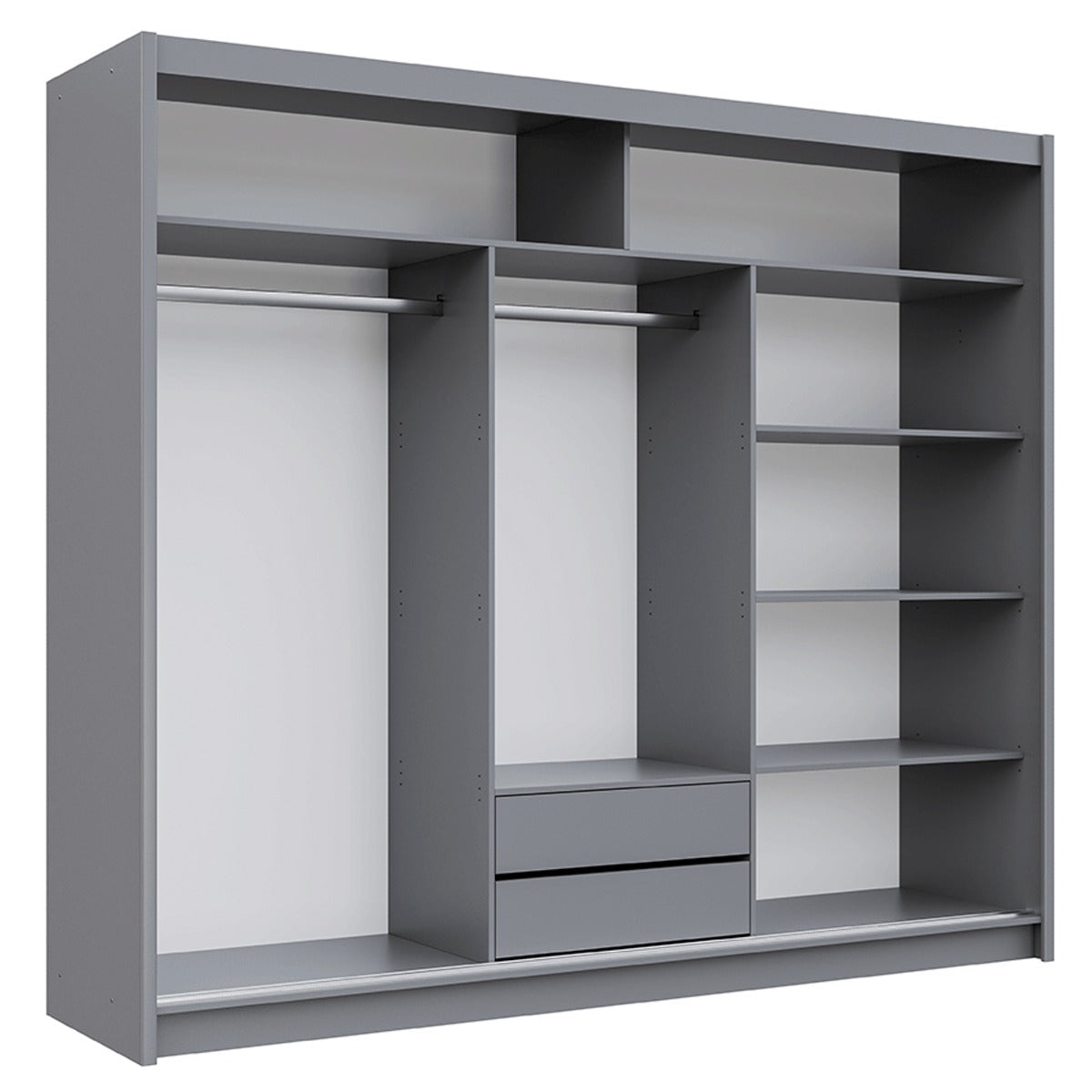 Trafford 250cm wardrobe in Graphite – view 11