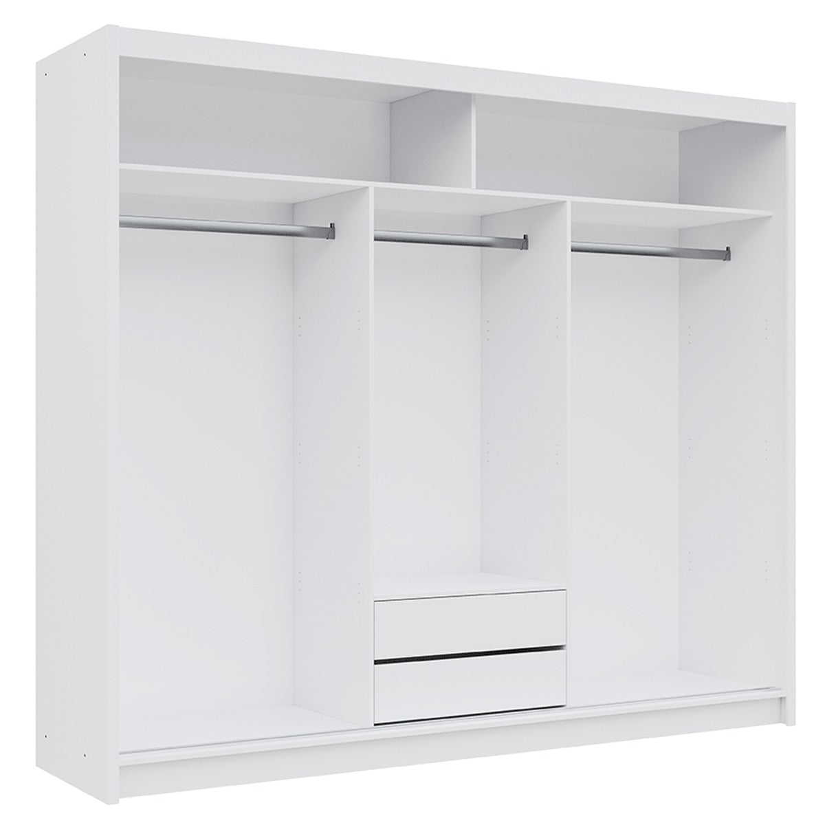 Trafford 250cm wardrobe in White – view 8