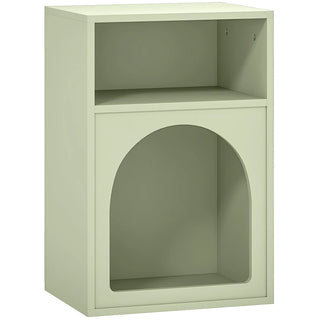 Sage Open Compartment Bedside Table – Light Green