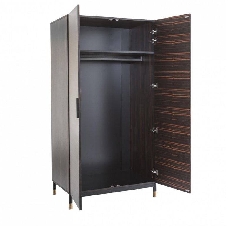 Bali Dark Ebony Wardrobe interior