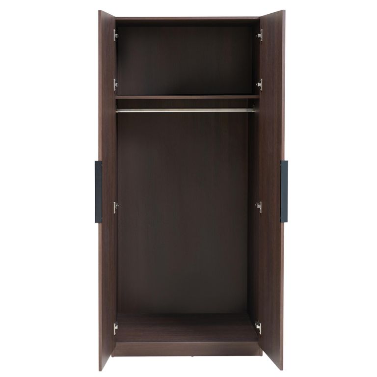 Luna Espresso & Black 2 Door Wardrobe alternate view