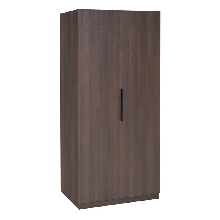 Luna Espresso & Black 2 Door Wardrobe additional view 2