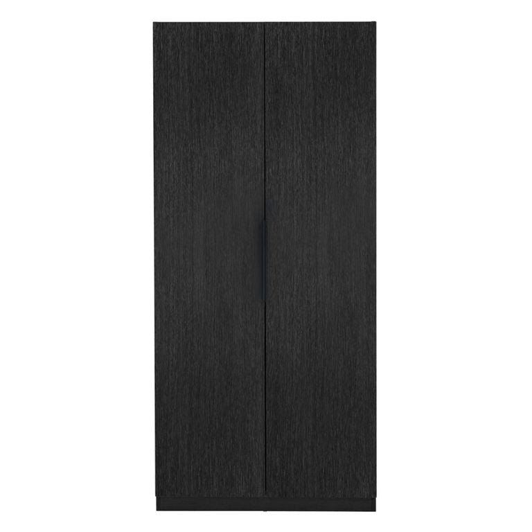 Luna Black 2 Door Wardrobe additional view 1