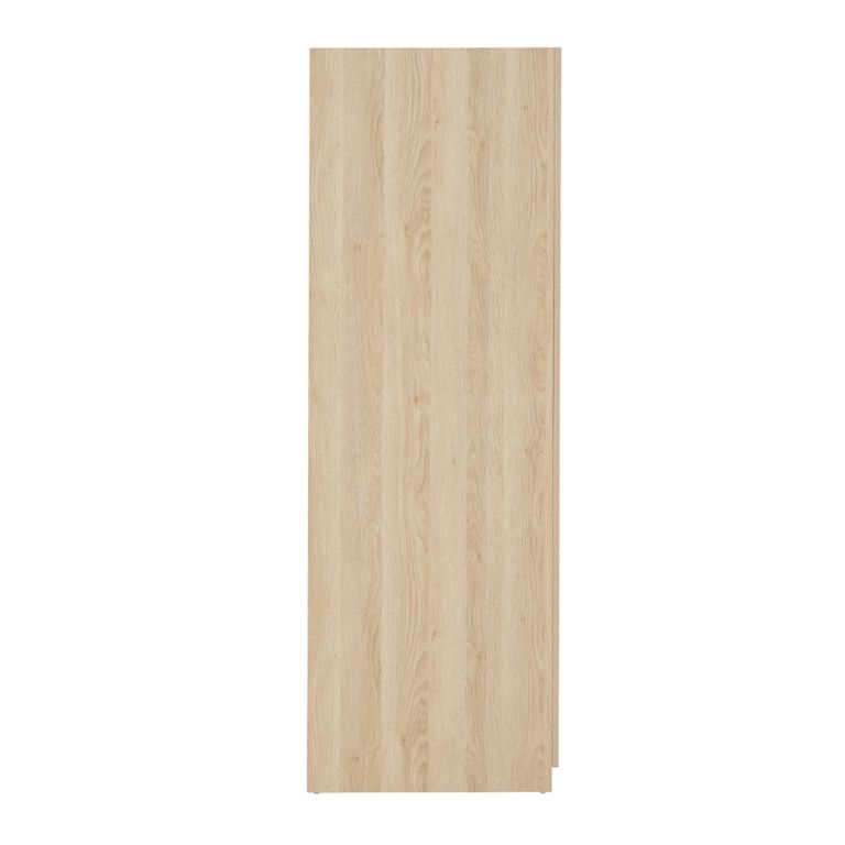 Luna Oak & Black 2 Door Wardrobe additional view 3