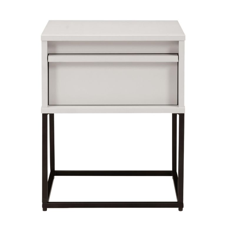 Albion Stone Grey 1 Drawer Bedside Table alternate view