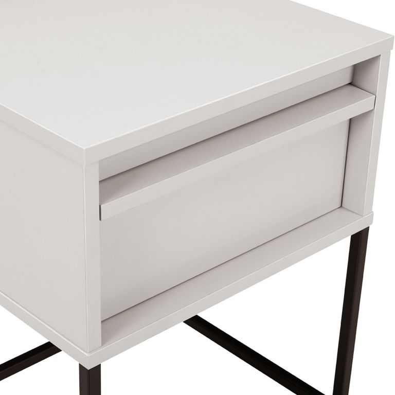 Albion Stone Grey 1 Drawer Bedside Table additional view 3