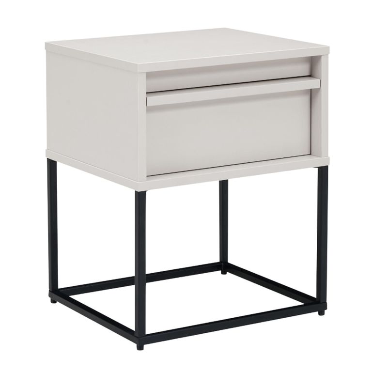 Albion Stone Grey 1 Drawer Bedside Table additional view 1