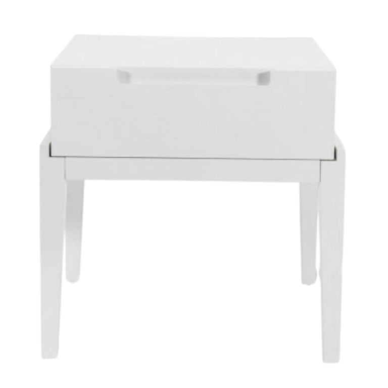 Orchid White 1 Drawer Bedside Table additional view 1