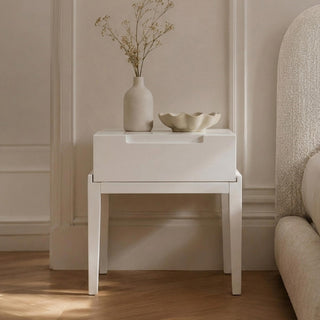 Orchid White 1 Drawer Bedside Table product view