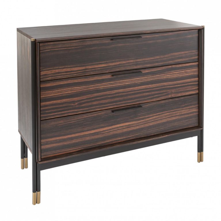 Bali Dark Ebony 3 Drawer Chest additional view 2