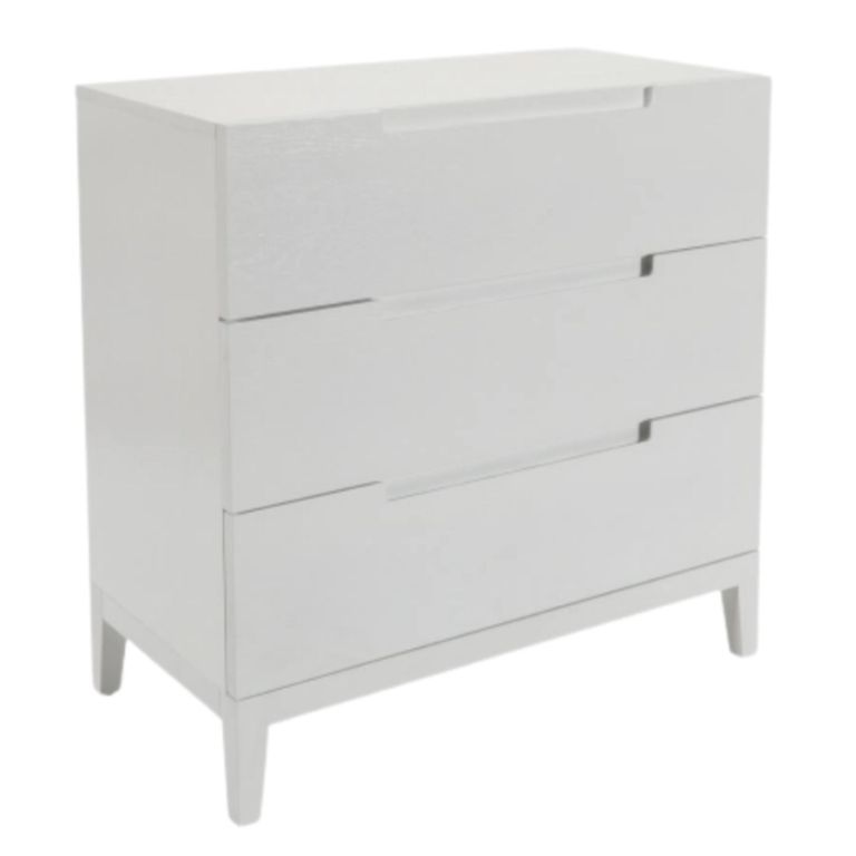 Orchid White 3 Drawer Chest alternate view