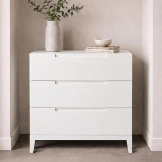 Orchid White 3 Drawer Chest product view