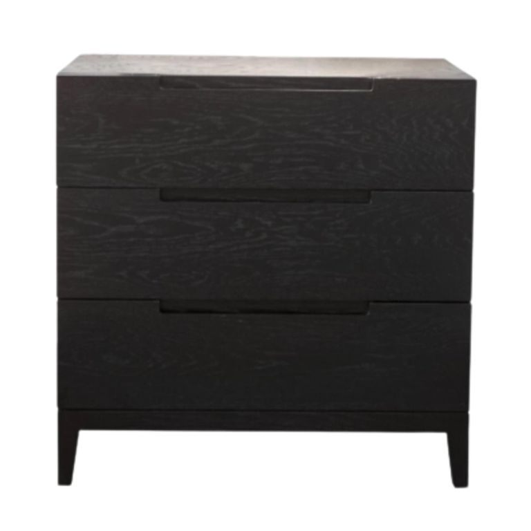 Orchid Wenge Black 3 Drawer Chest additional view 1