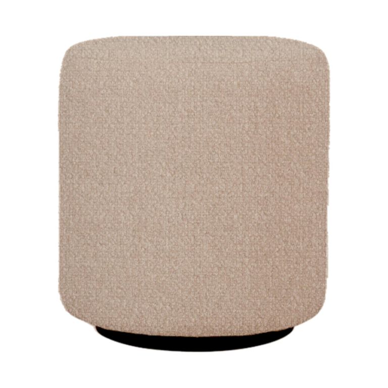 Ben Cologne Mink Round Bouclé Bedroom Stool alternate view