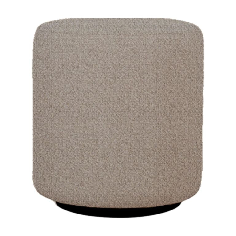 Ben Cologne Dove Round Bouclé Bedroom Stool alternate view