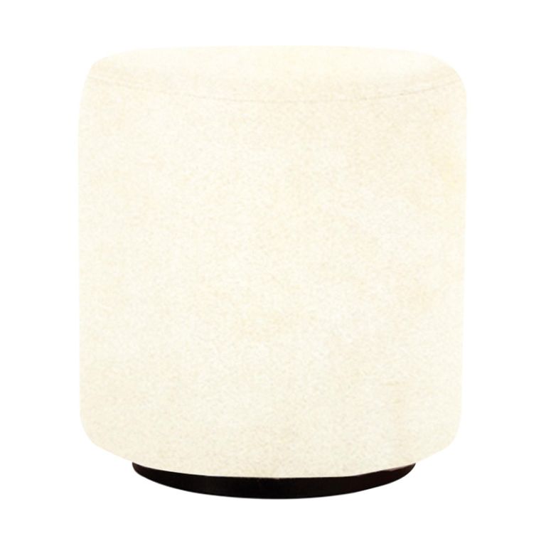 Ben Oyster Round Bouclé Bedroom Stool alternate view