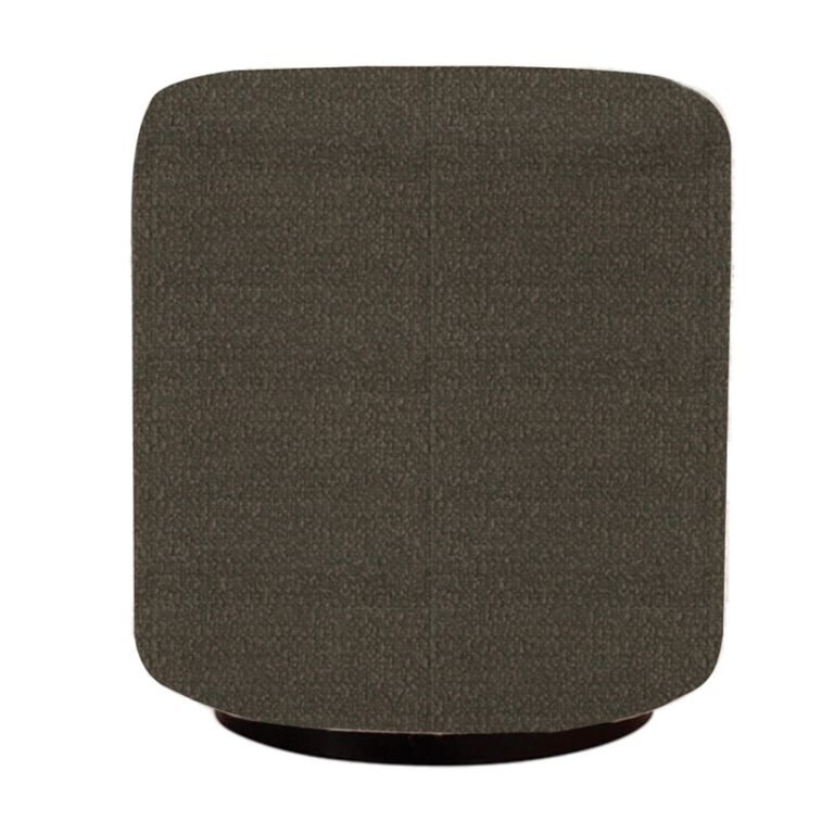 Ben Nutmeg Round Bouclé Bedroom Stool alternate view