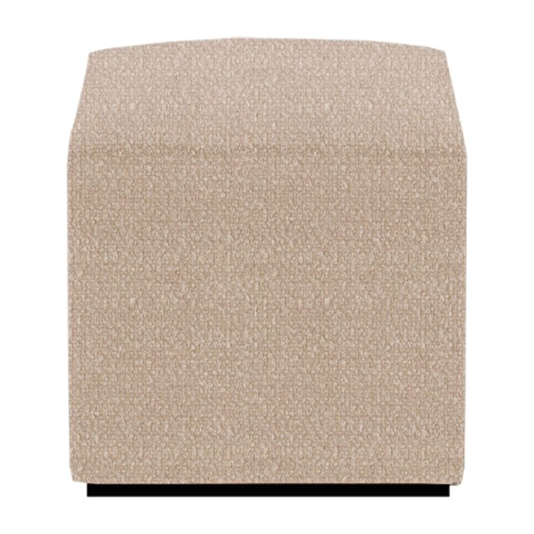 Ben Cologne Mink Square Bouclé Bedroom Stool alternate view