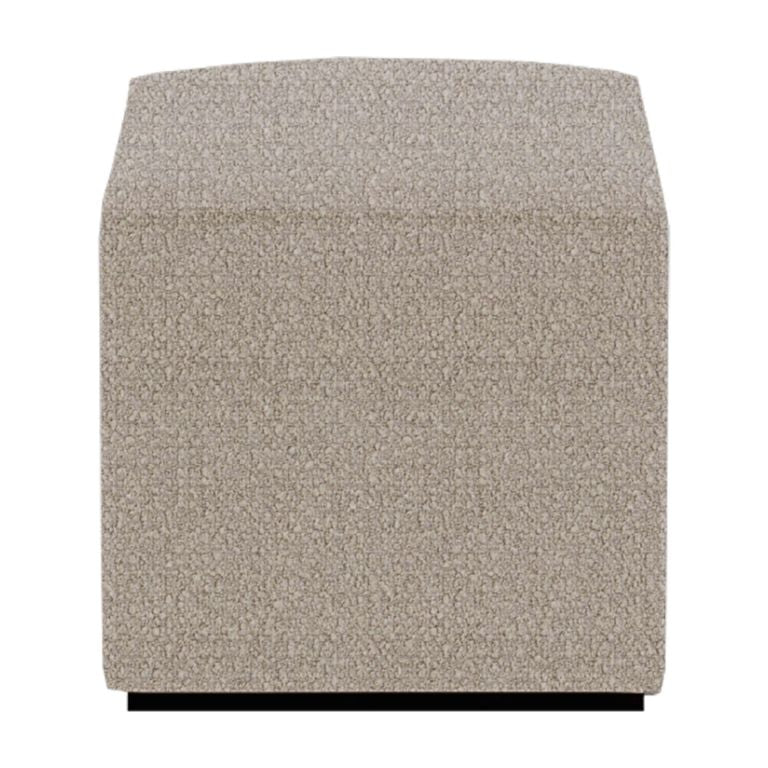 Ben Cologne Dove Square Bouclé Bedroom Stool alternate view