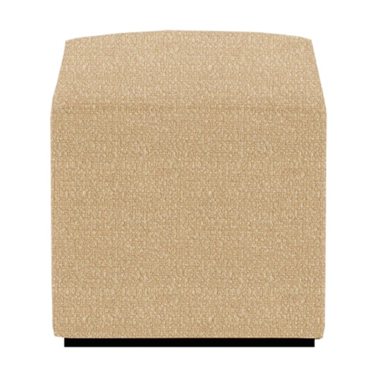 Ben Cologne Latte Square Bouclé Bedroom Stool alternate view