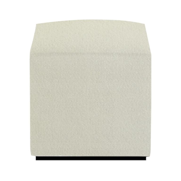 Ben Oyster Square Bouclé Bedroom Stool alternate view