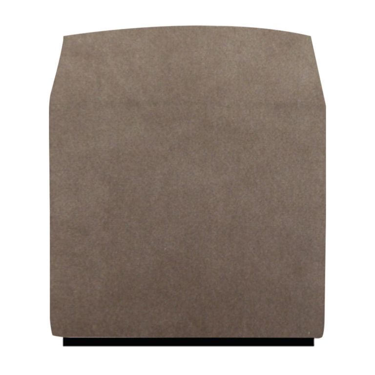 Ben Cedar Brown Square Bouclé Bedroom Stool alternate view
