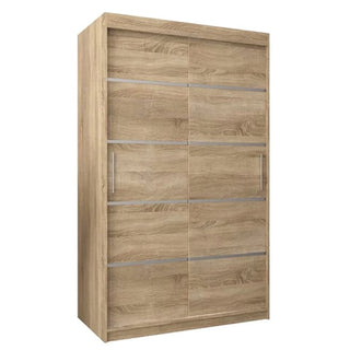 Vevey I Wooden Wardrobe 2 Sliding Doors 120cm In Sonoma Oak