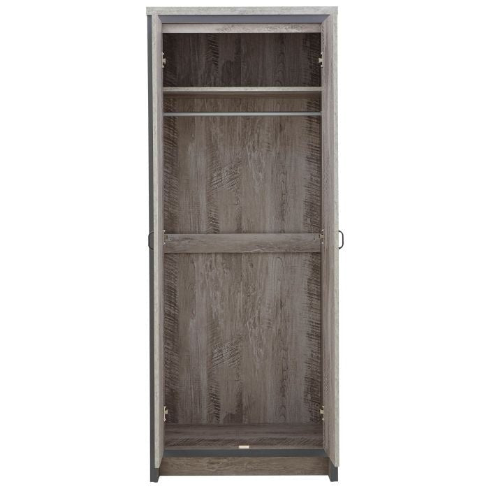 Wardrobe Set - BELONA 2 Door Bedroom Set 3 Piece Grey 73cm – product image 20