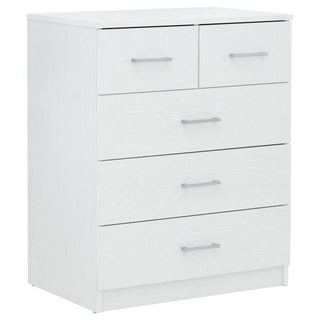 CHOICEWARDROBE PRADA 4 Piece Bedroom Set in White – 3 Door Wardrobe, Chest of Drawers & 2 Bedside Tables