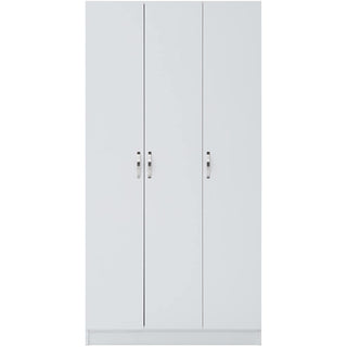 3 Door Wardrobe - White