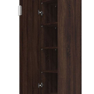 Wardrobe - CLARKE 2 Door Wardrobe Dark Brown 60.2cm