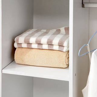 homcom open wardrobe on wheels bedroom wardrobe with clothes hanging rail 3 storage shelves mobile garment rack for cloakroom hallway white