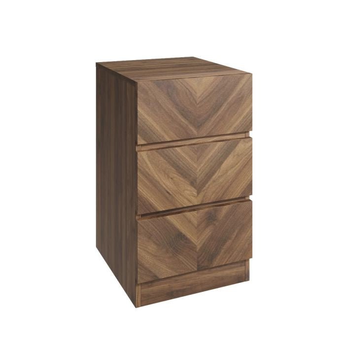 CHARLESTON 3 Door Wardrobe Set 4 Pieces - Royal Walnut – product image 15