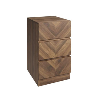 CHARLESTON 3 Door Wardrobe Set 4 Pieces - Royal Walnut