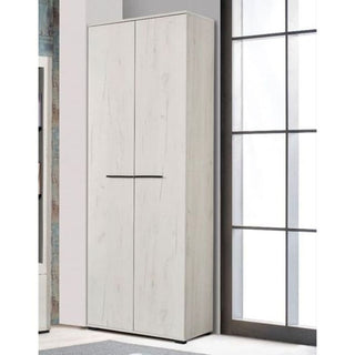DARREN narrow 2-door wardrobe in light wood effect finish