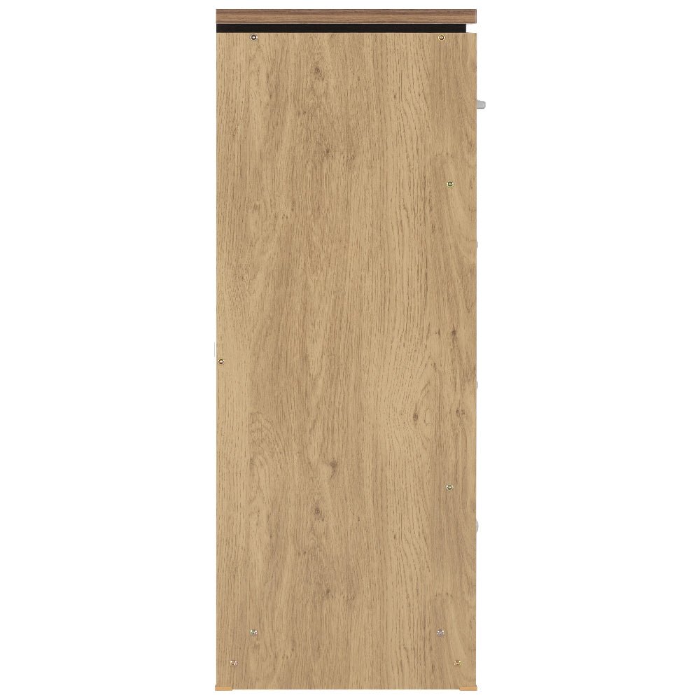 Crieff oak wooden chest of drawers with 5 drawers, CHOICEWARDROBE