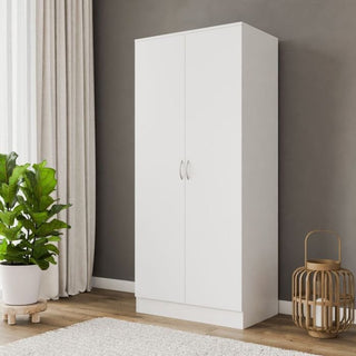 ARVELLO 2 Door Wardrobe White - 75.4cm