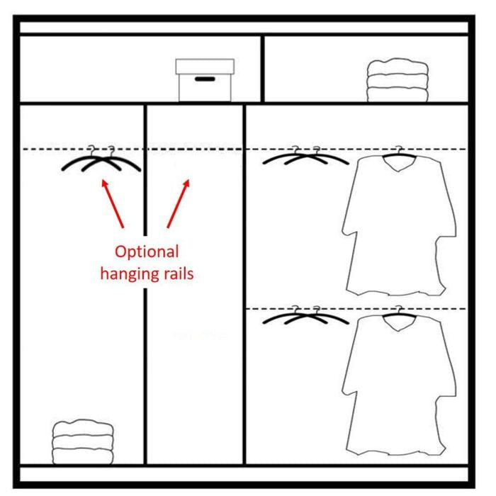 Kinross II 203cm 2-Door Mirrored Sliding Wardrobe – Graphite – product image 18