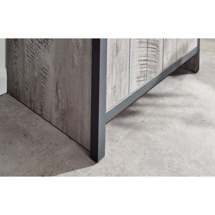Wardrobe Set - BELONA 2 Door Bedroom Set 3 Piece Grey 73cm – product image 16