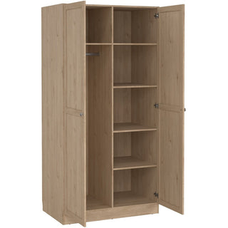 Florence Brande 2 Door Jackson Hickory Oak Wardrobe