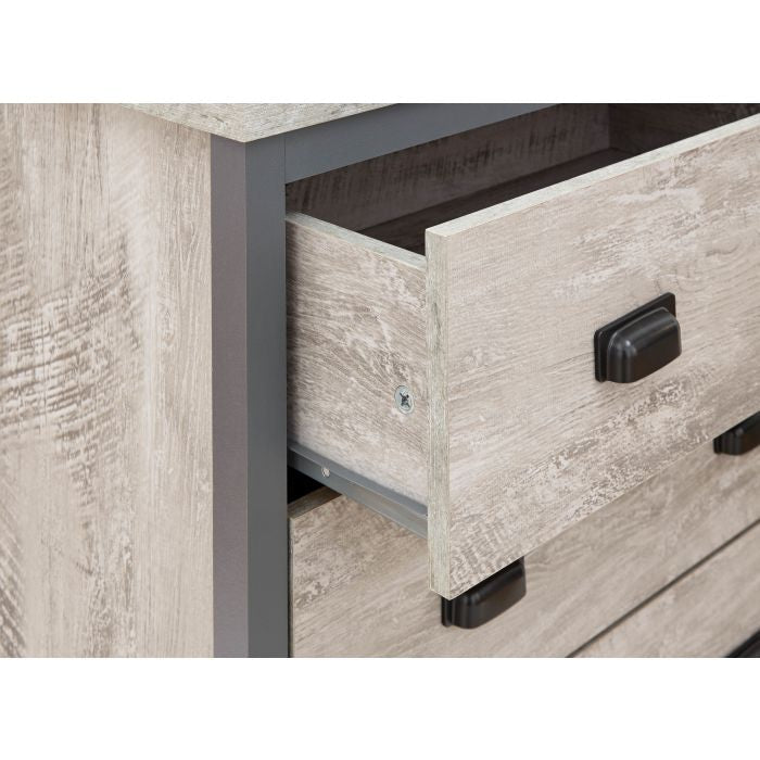 Wardrobe Set - BELONA 2 Door Bedroom Set 3 Piece Grey 73cm – product image 19