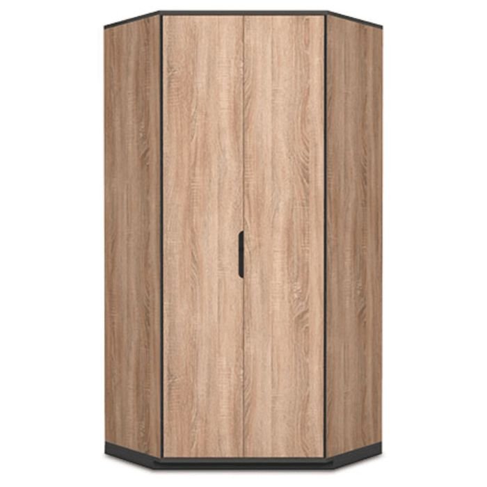 Corner Wardrobe - ZAGREB 2 Door Wardrobe Oak 95cm – product image 4