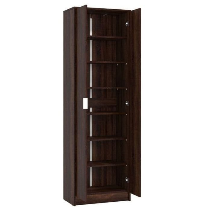CLARKE 2 Door Wardrobe Dark Brown 60.2cm – product image 2