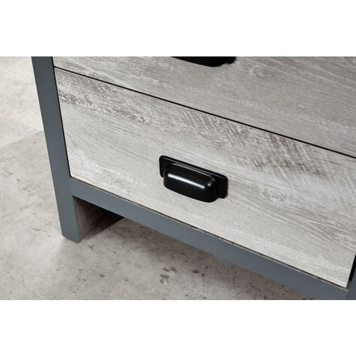 Wardrobe Set - BELONA 2 Door Bedroom Set 3 Piece Grey 73cm – product image 11